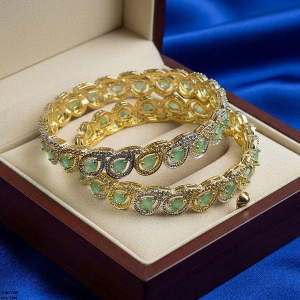Tear Stone Bangle Set