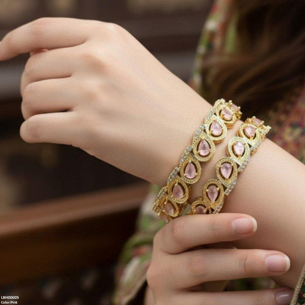 Tear Stone Bangle Set