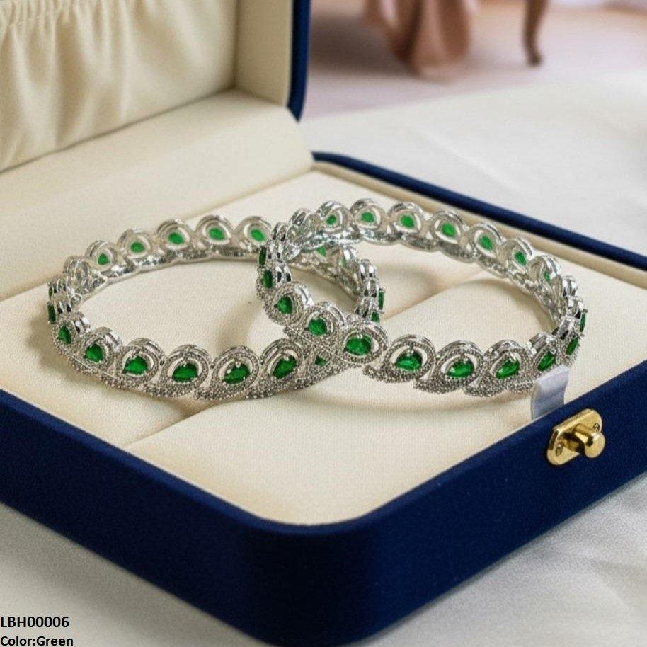 Tear Stone Bangle Set