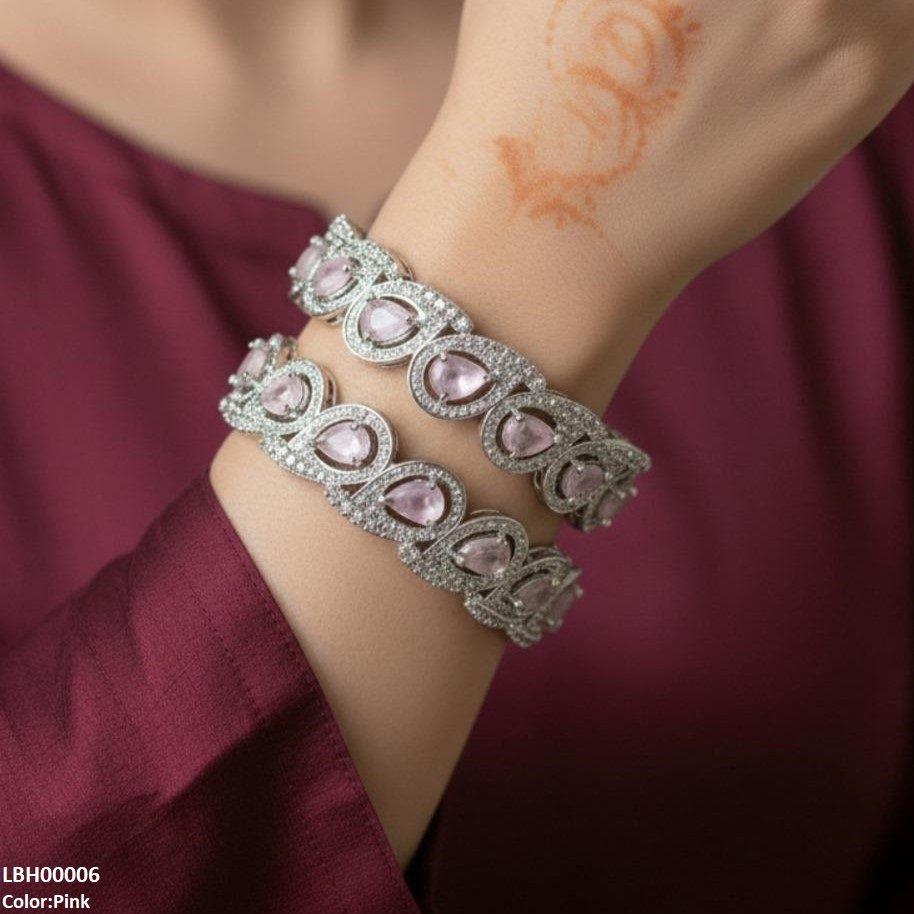 Tear Stone Bangle Set