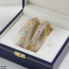 Round Stone Bangle Set
