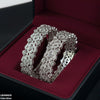 Round Stone Bangle Set