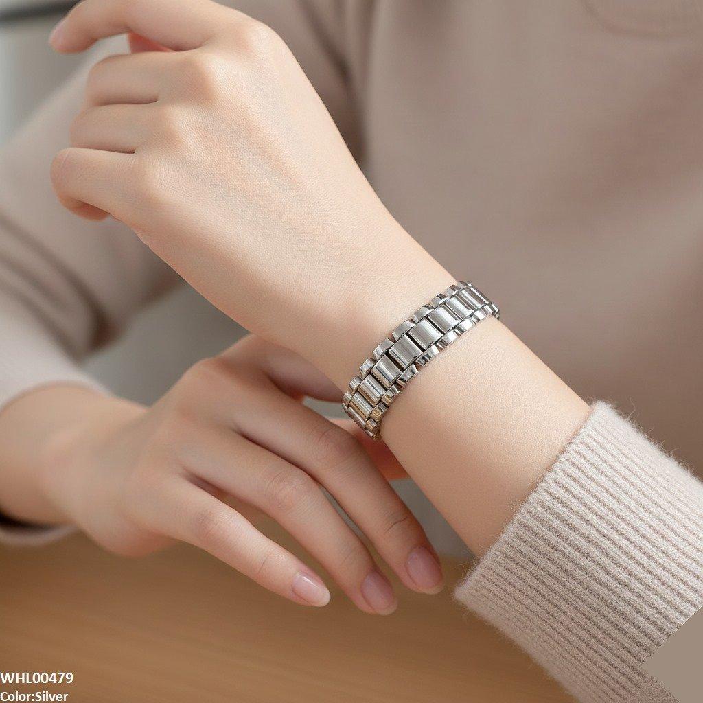 Round Marquise Stone Bezel Women's Watch