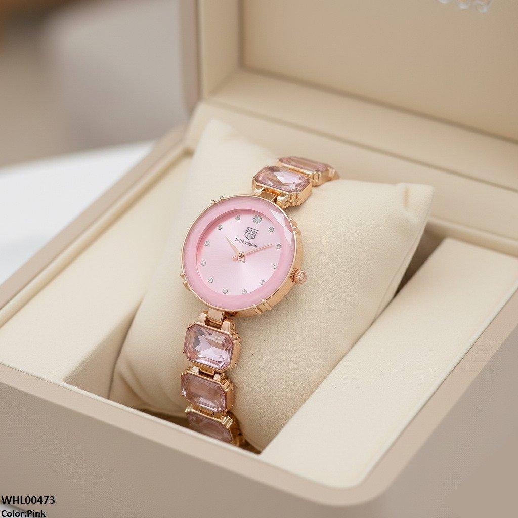 Round Stones Women's Watch