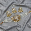 Flower/Tear Pearl Drop Choker Set