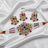 Flower Tear Pearl Drop Choker Set