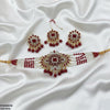 Flower Tear Pearl Drop Choker Set