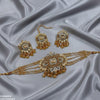 Flower Tear Pearl Drop Choker Set