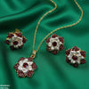 Round Flower Pendant Set