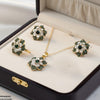 Round Flower Pendant Set