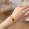 Round Heart Dial Bracelet Women's Watch