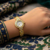 Round Deer Dial Heart Bracelet Women's Watch