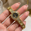 Round Deer Dial Heart Bracelet Women's Watch