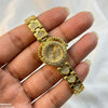 Round Heart Flower Dial Women's Watch