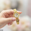 Round Heart Flower Dial Women's Watch