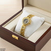 Round Heart Flower Dial Women's Watch