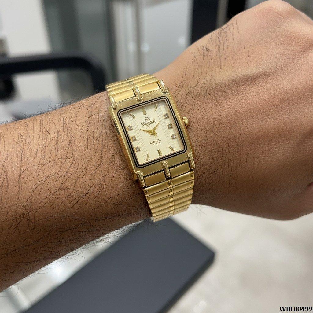 Rectangle Bezel Dial Couple Watch