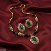 Rectangle Flower Drop Mala Set