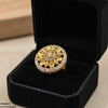 Round Flower Ring Adjustable