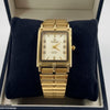 Rectangle Dial Stone Men's Watch