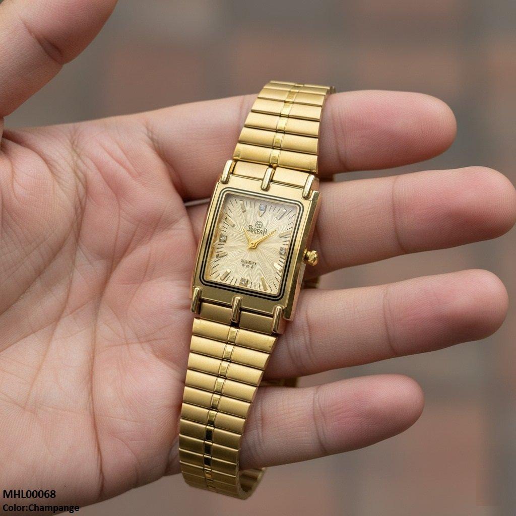 Rectangle Dial Men's Watch