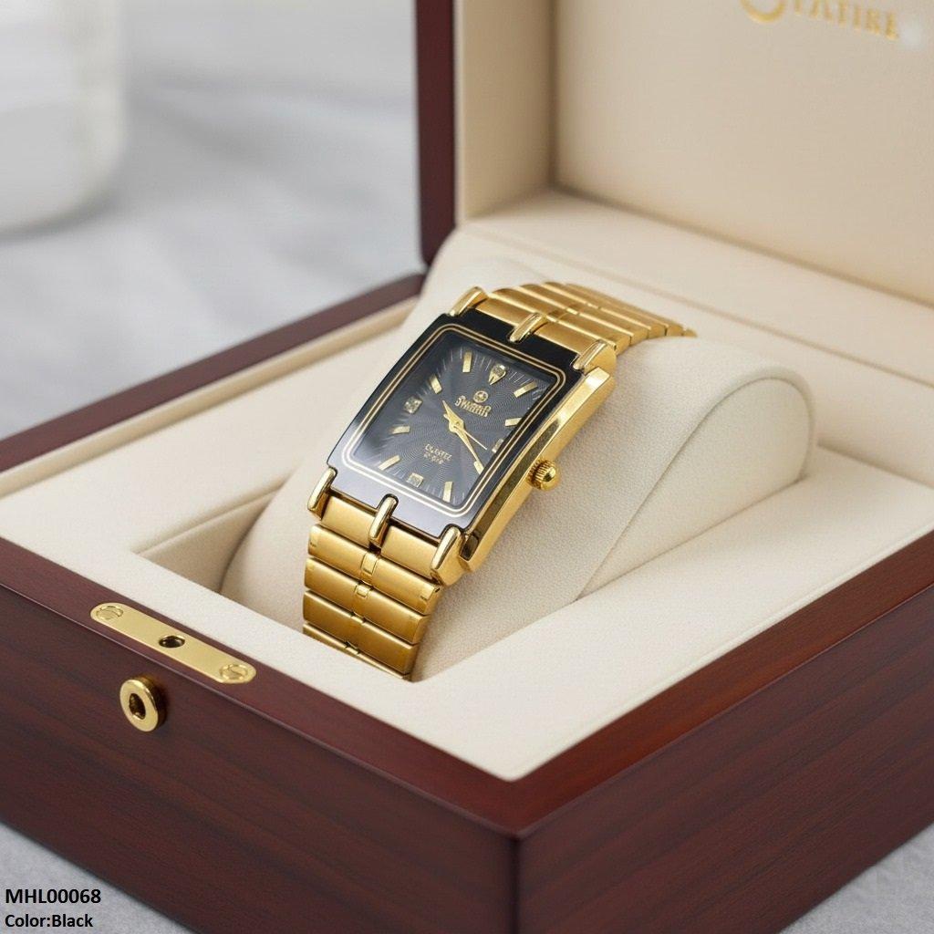 Rectangle Dial Men's Watch