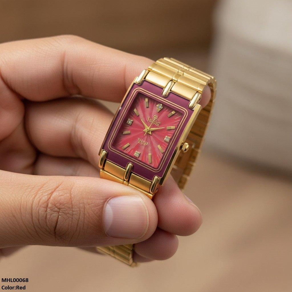 Rectangle Dial Men's Watch