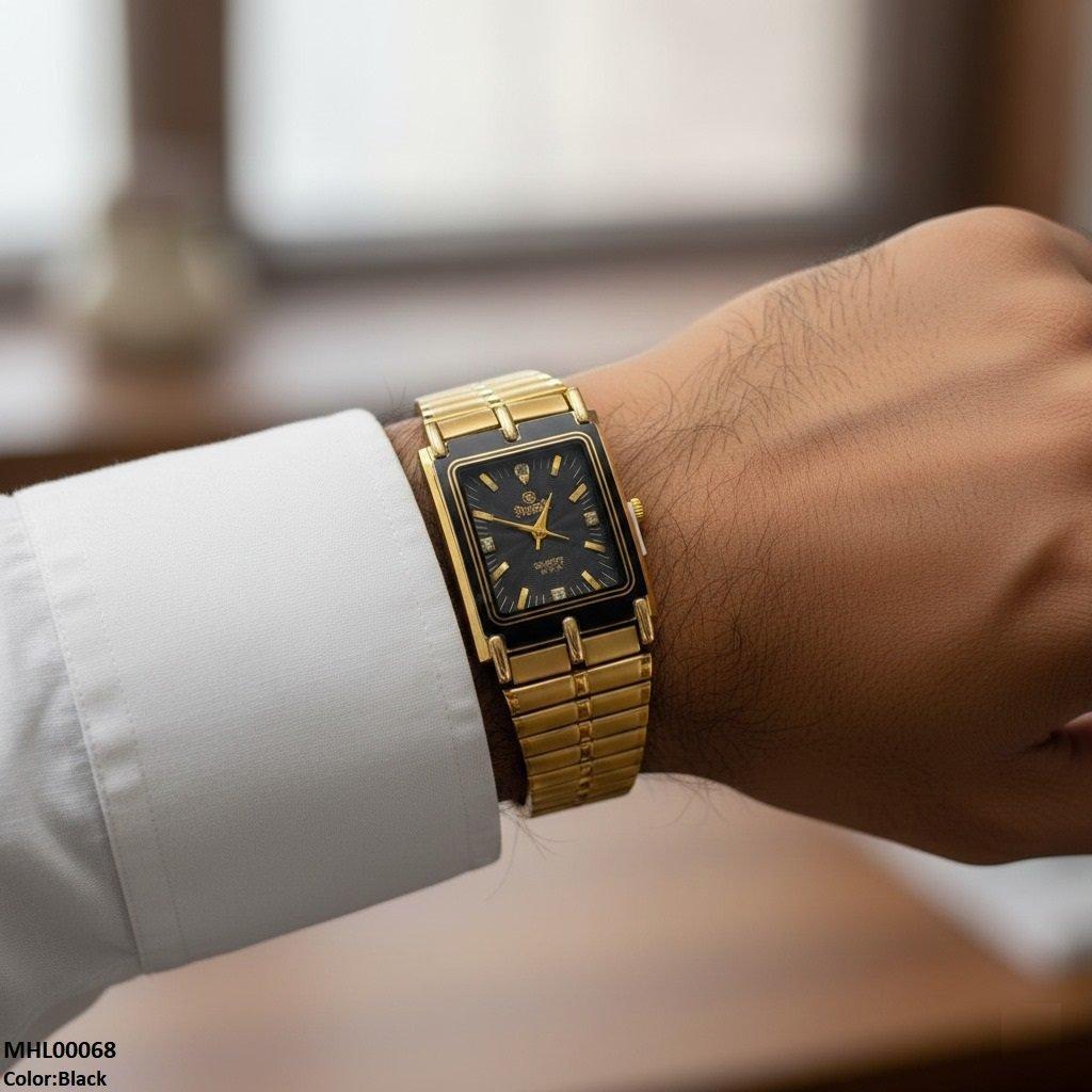 Rectangle Dial Men's Watch