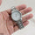 Round Black Dial Men's Watch