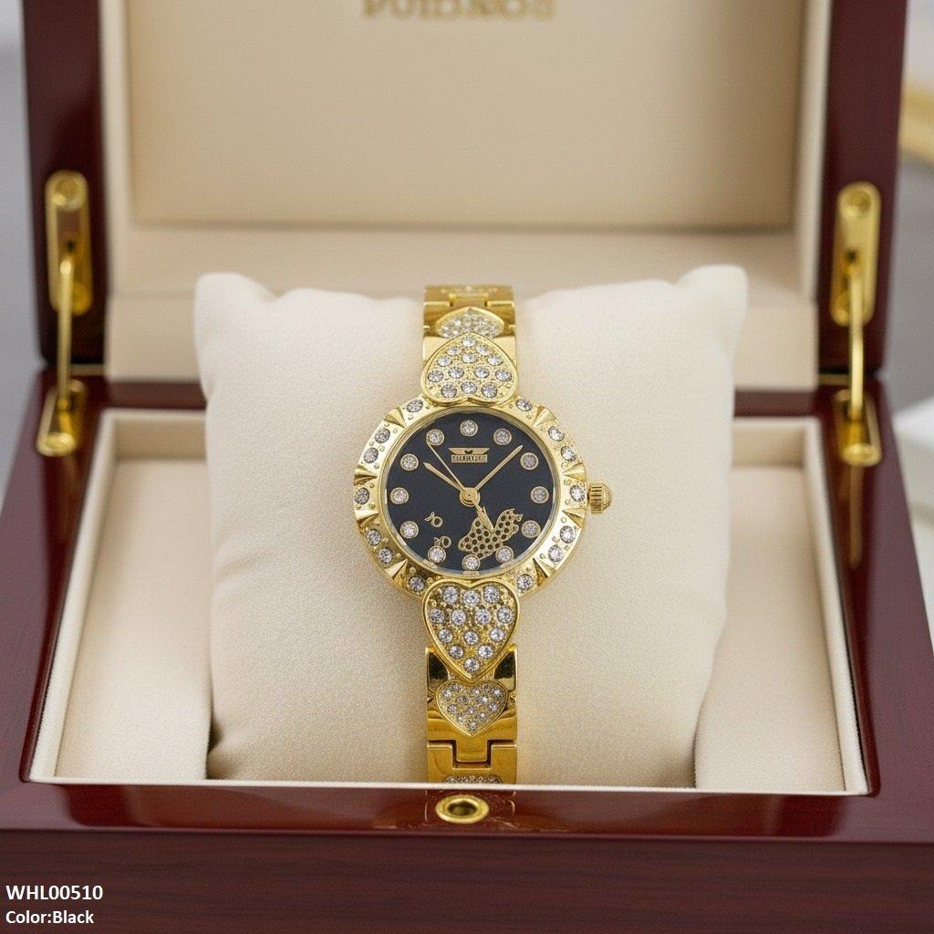 Round Heart Bracelet Women's Watch