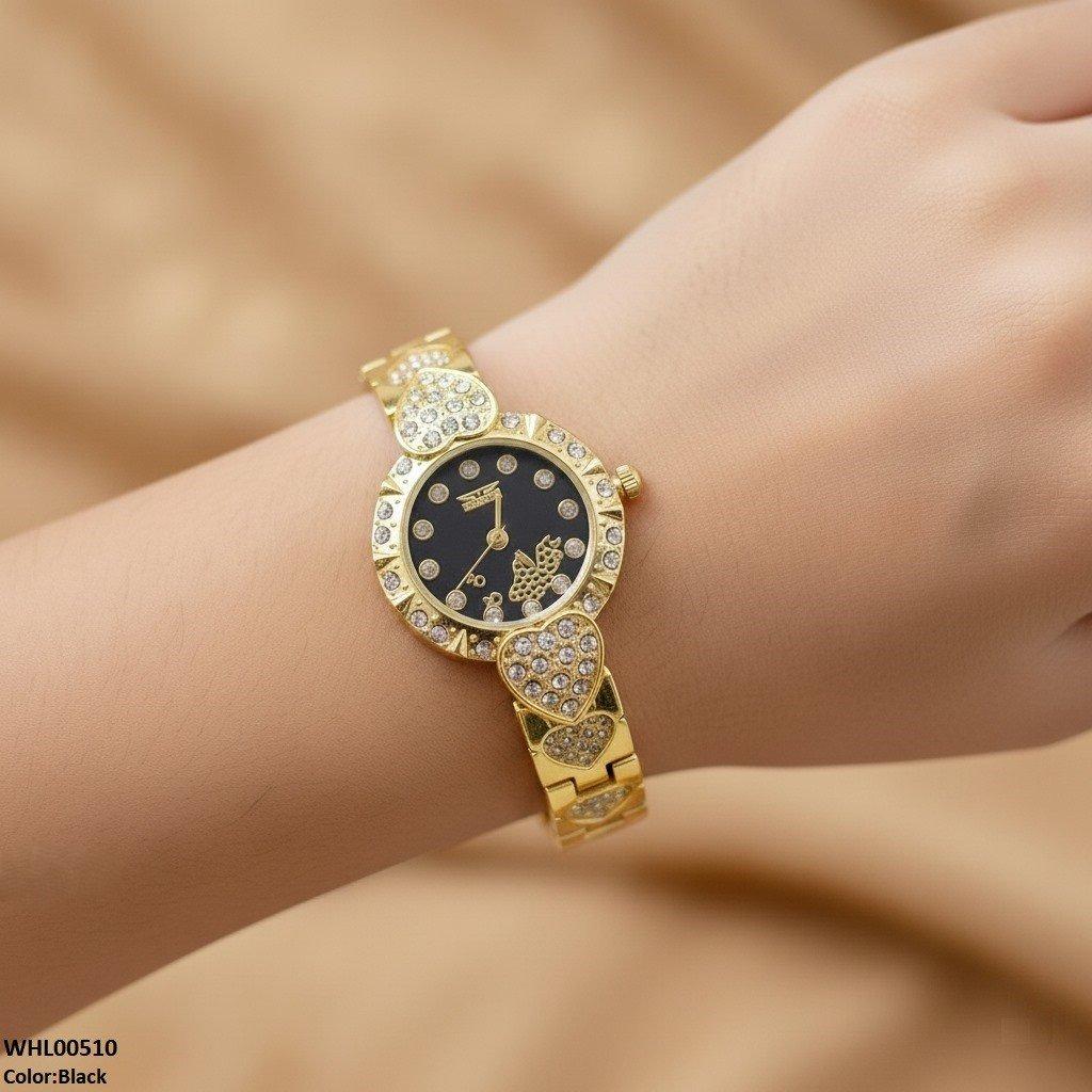 Round Heart Bracelet Women's Watch