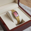 Rectangle Red Dial Women's Watch