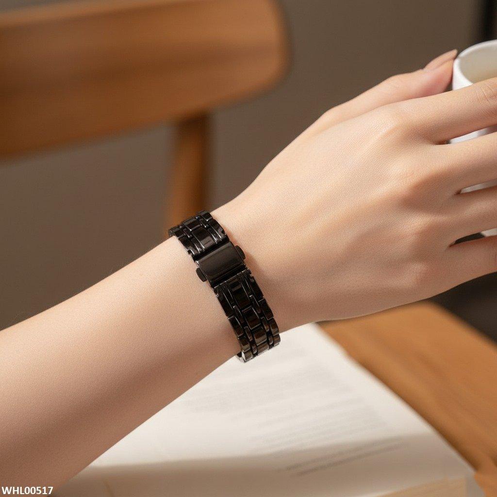 Round Dial Stone Women's Watch