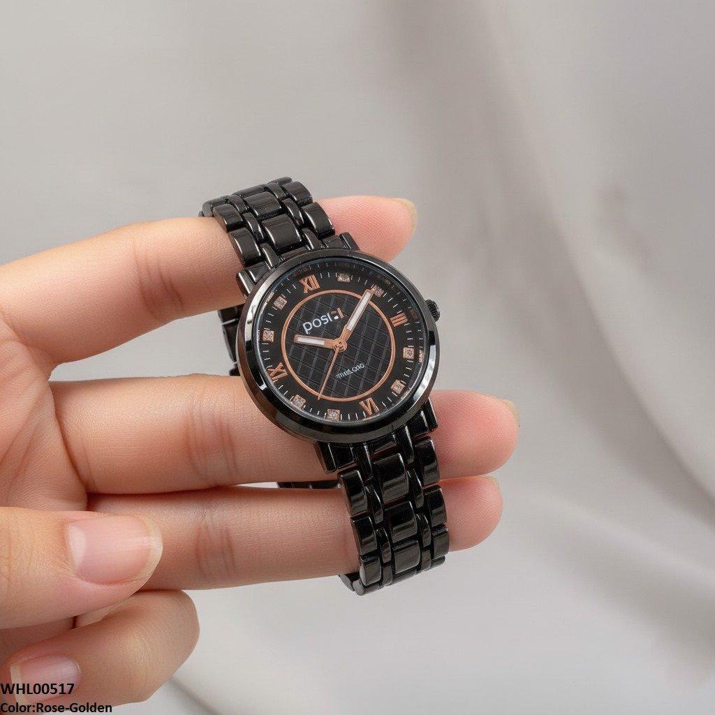 Round Dial Stone Women's Watch