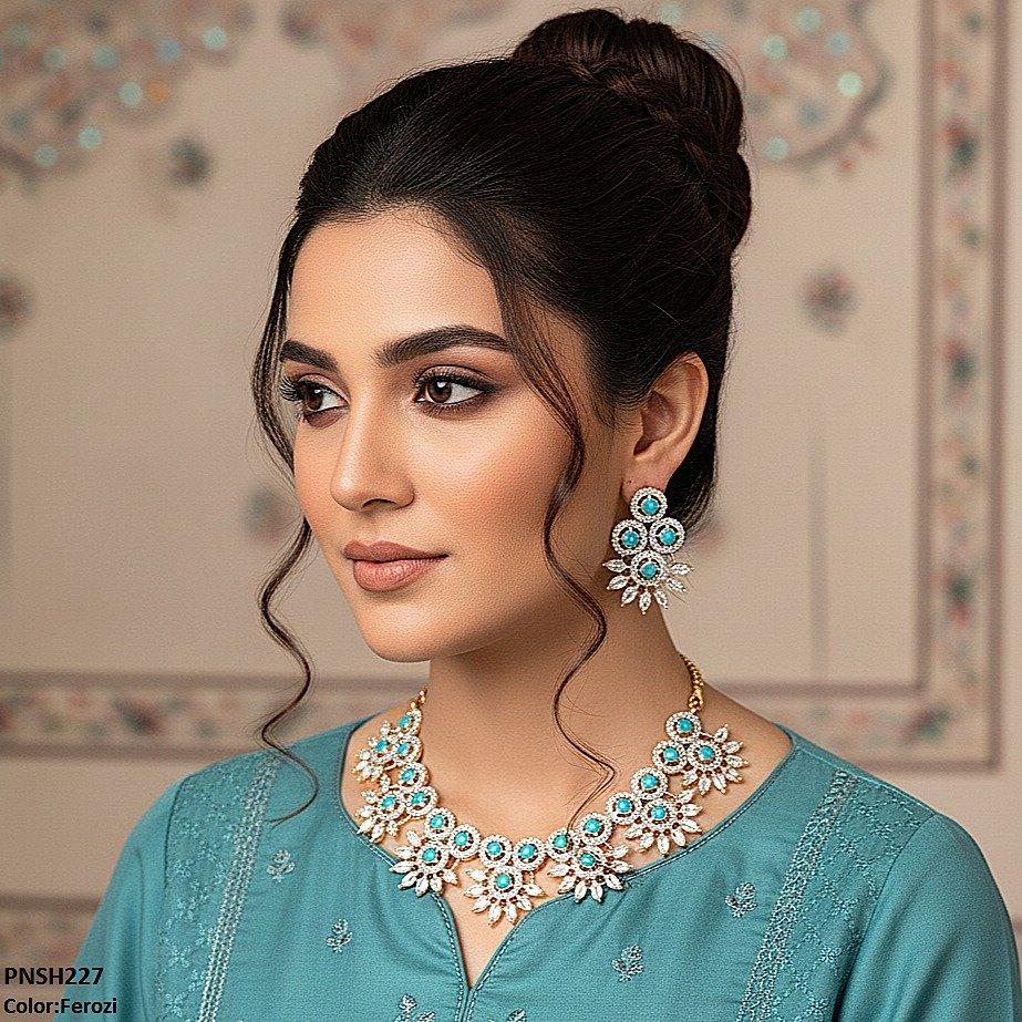 Round Pear Necklace Set