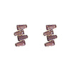 4 Baguette Joint Stud Tops Pair