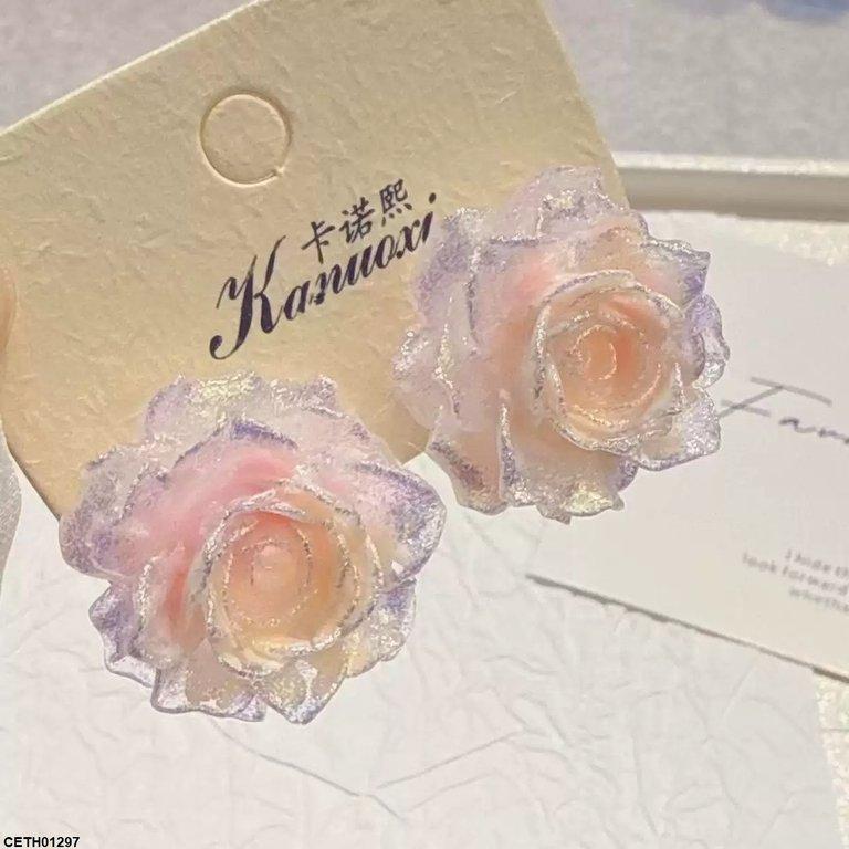 Rose Flower Tops Pair