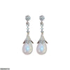 Round Pearl Drop Earrings
