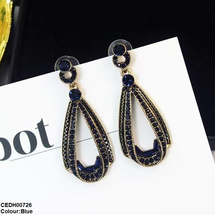 Round Tear Drop Earrings