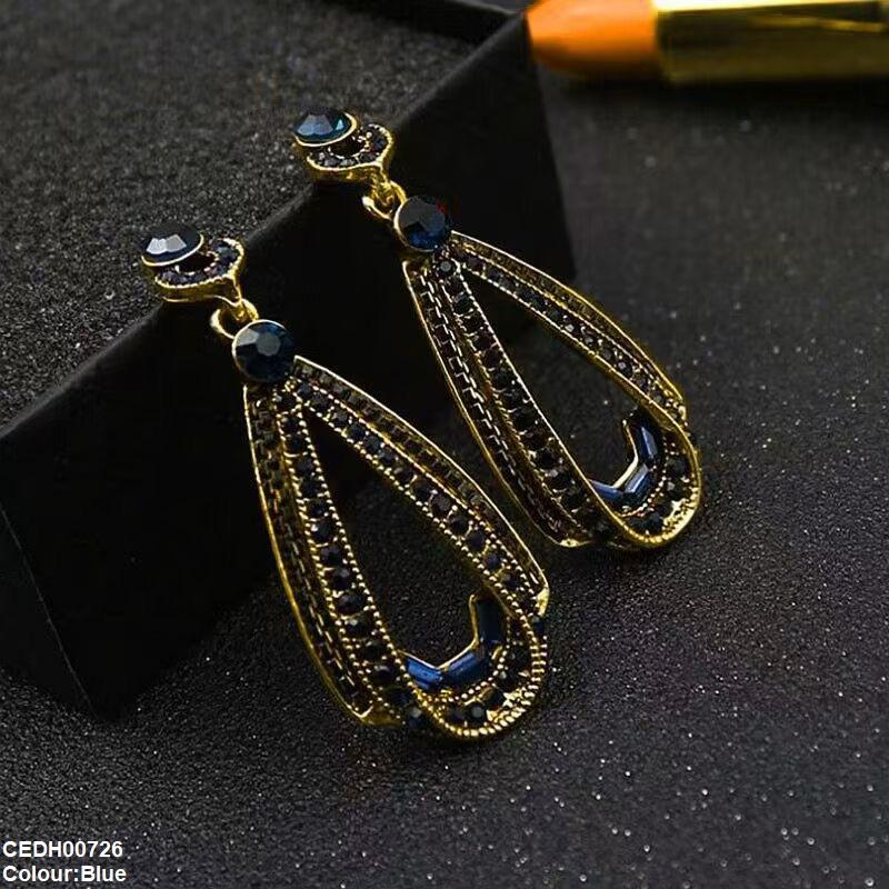 Round Tear Drop Earrings