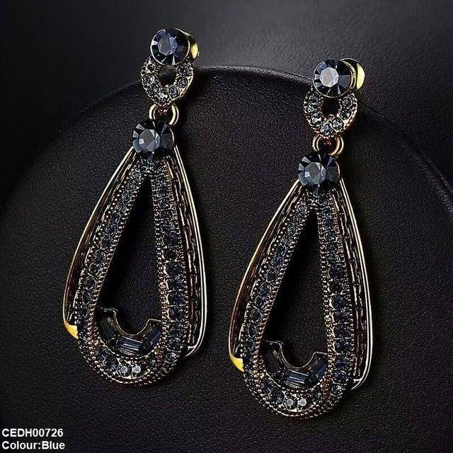 Round Tear Drop Earrings