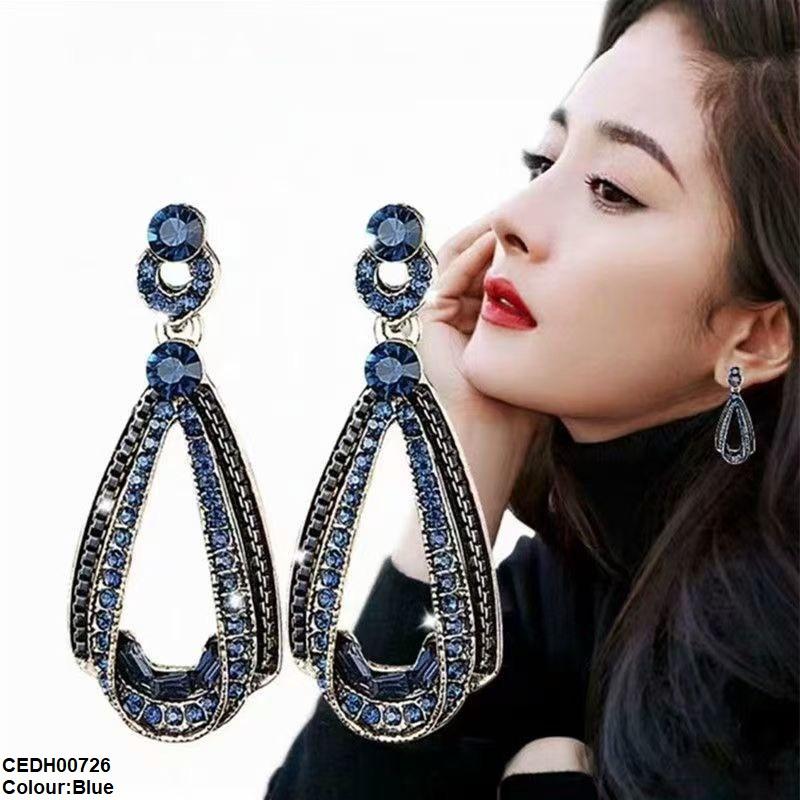 Round Tear Drop Earrings
