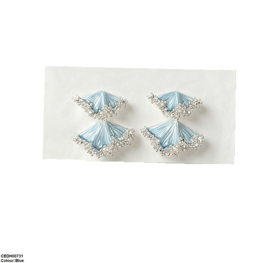 Double Leaf Drop Earrings