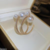 Pearl Round Hoops Pair