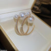 Pearl Round Hoops Pair