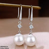 Round Pearl Drop Earrings