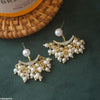 Crown Pearl Drop Earrings