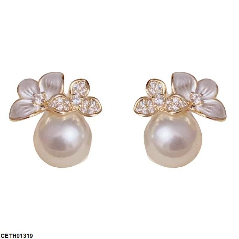 Pearl Flower Tops Pair