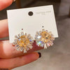 Square Zircon Stone Tops Pair