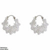 Round Pearl Hoops Pair